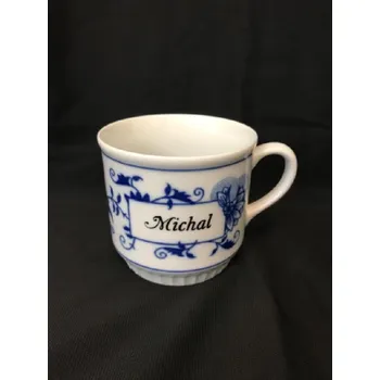 Cibulák Hrnek Leo se jménem MICHAL 0,30l Originál Český porcelán Dubí