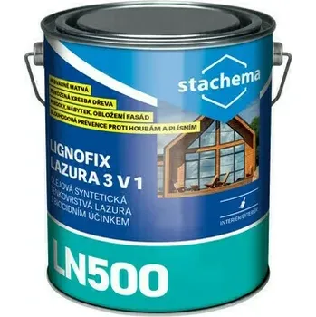 Lak na dřevo Stachema LN500 Lignofix lazura 3v1 5 l, Odstín dub
