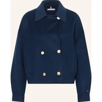 Dámský kabát Tommy Hilfiger Dámský Caban Kabát, tmavě modrá, 46