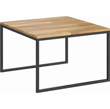 Konferenční stolek Konferenční stolek s dřevěnou deskou a kovovými nohami