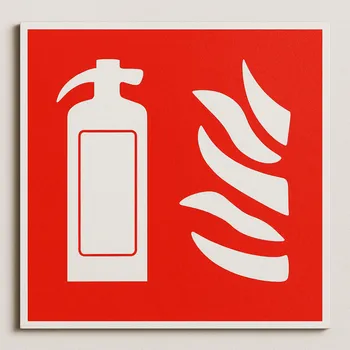 Tabulka Hasicí přístroj Plast 150 x 150 mm tl. 0.5 mm - Kód: 01491