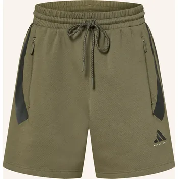Pánské kraťasy Adidas Pánské Basketbalové Šortky Basketball Spacer, khaki, 56