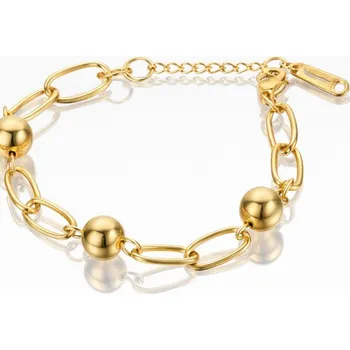 Náramek Flamenco Mystique Pozlacený náramek z chirurgické oceli BST1590