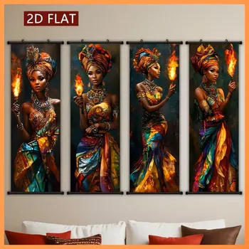 Obraz BAF Soubor čtyř obrazů na plátně Plamen