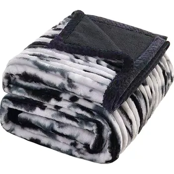 deka Mikroplyšová deka ovečka/beránek 160x200cm - Mourek černá