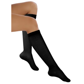 Stahovací punčochy Kompresní podkolenky Avicenum 310 antibakteriální, bavlna Barva: Černá, Velikost: 39-41