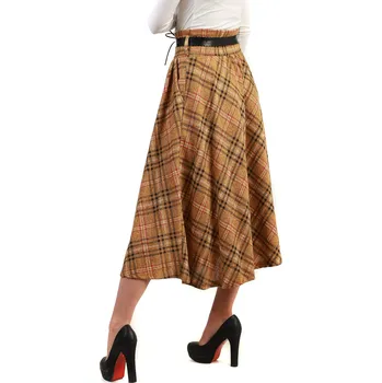 Dámská sukně TopMode Károvaná áčková midi sukně 852068