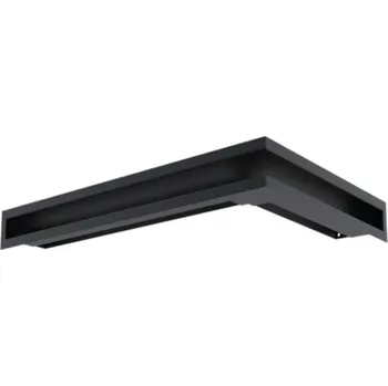 Větrací mřížka Nordflam krbová mřížka AERO pravá 58x38x9cm - černá