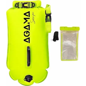 Agama plavecká bójka a suchý vak SWIM PRO + světlo FLASH Barva - plavecké bójky: Žlutá