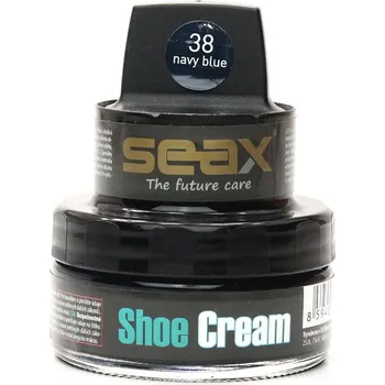 Přípravek pro údržbu obuvi SEAX Shoe Cream, krém na obuv modrý (navy blue) 50 ml