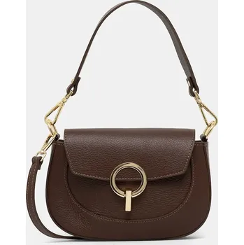 Kabelka Kožená kabelka Answear.LAB 890.hak hnědá 88X, vel. ONE SIZE