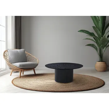 Konferenční stolek Max-i Konferenční stolek MAHIR TYP 2 černý / průměr 80 cm