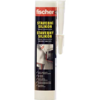 stavební silikon FISCHER Stavební silikon transparentní, neutrální tmel bez zápachu - 310ml
