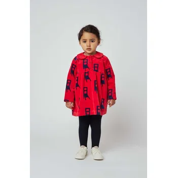 Dámské šaty Kojenecké šaty Bobo Choses 223FB006 červená 33X, vel. 74