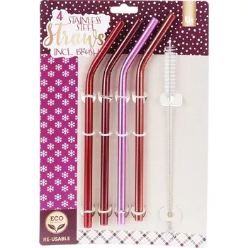 EXCELLENT HOUSEWARE Brčko kovové nerezová ocel fialová KO-CY4651260fial