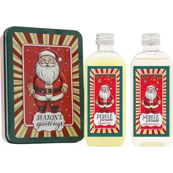 Kosmetická sada Dárková kosmetická sada v plechovém boxu - Santa