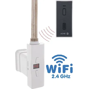 Topná tyč Hydronix Home Plus WiFi, D-profil, topná tyč Barva topné tyče: Bílá, Výkon topné tyče: 300 W, Připojení topné tyče: Bez kabelu s mechanickým vypínačem