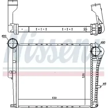 Chladič motoru NISSENS Chladič vzduchu intercooler NIS 97073 + DOPRAVA ZDARMA!