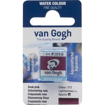 Vodová barva Akvarelová barva v půlpánvičce Van Gogh - 373 Dusk Pink