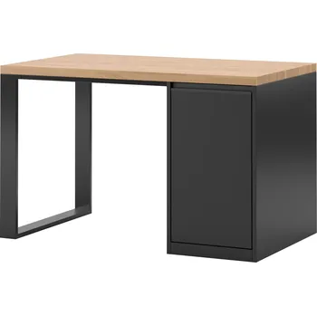 Psací stůl Moderní ergonomický psací stůl pro mládež se skříňkou 120x70, levá strana - Černá , Vpravo (kontejner) , NE