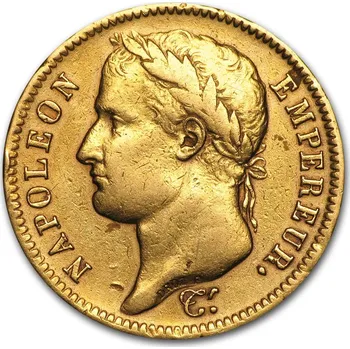 Francie: zlatá mince Napoleon Bonaparte 40 franků 11,61 g