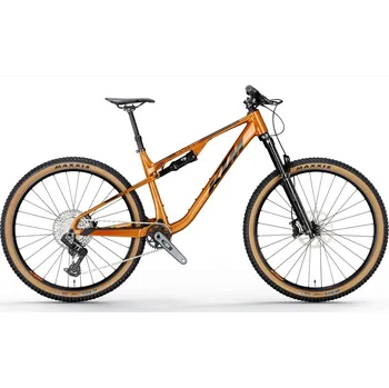 Jízdní kolo Horské kolo KTM SCARP LT 291 29 TRANSMISSION 2026 BURNT ORANGE (BLACK) Barva: Oranžová, Velikost: S Full suspension MTB | vyšší zdvih 140 mm |teleskopická sedlovka | pedály nejsou součástí