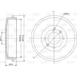 VALEO Brzdový buben VA 237000