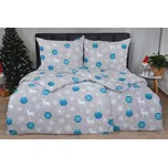 Povlečení mikrosatén 4dílné POJA tyrkysové