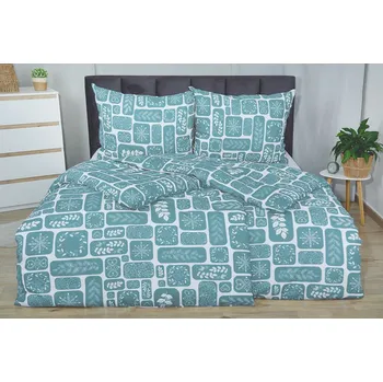 Povlečení Zimní Bavlněné povlečení PLUS MOSTALA petrolejové