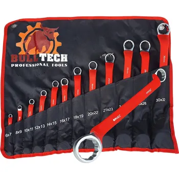 Klíč BullTech Sada zahnutých očkových klíčů 6-32 mm - 12 ks
