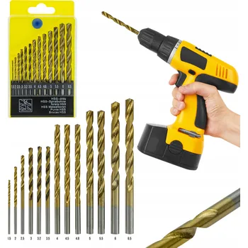 Vrták Nasenaradi Sada vrtáků do kovu HSS 1,5 - 6,5 mm 13 ks.