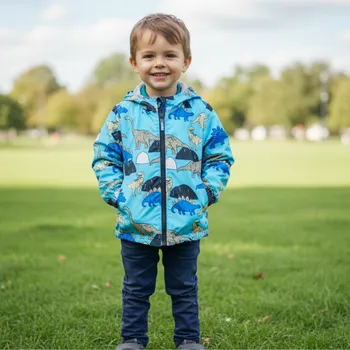 Chlapecká bunda SEZON CZ903 Chlapecká letní/jarní bunda sv.modrá vel.řada 98-128 (- látková podšívka)