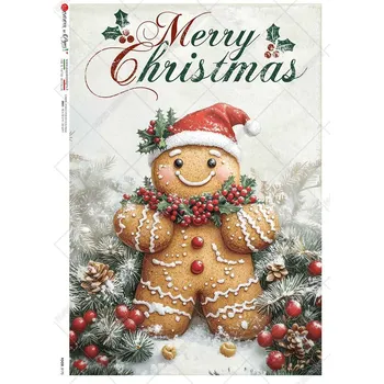 Umělecký papír Rýžový papír na decoupage - A4- Jídlo (Food) 0175