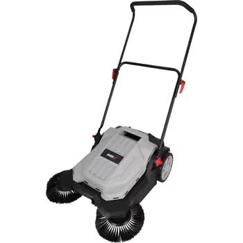 Zametací stroj Dedra vozíkový mechanický zametač 650 mm DED8802, 3 kartáče, zásobník 18 l (Dedra DED8802 ruční zametací stroj, kartáčový na kolečkách)