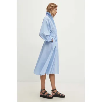 Dámské šaty Bavlněné šaty Answear.LAB mini 6813.b.TMS modrá 55X, vel. L