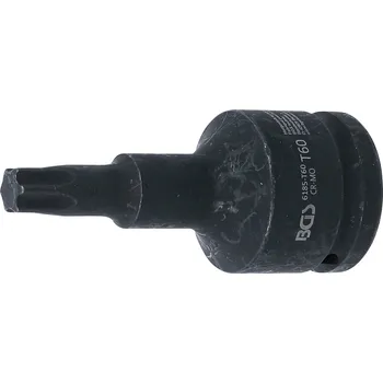 BGS Hlavice zástrčná tvrzená, délka 100 mm, 20 mm (3/4"), T-profil (pro Torx) T60 - BGS 6185-T
