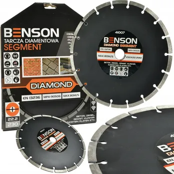 Příslušenství k brusce Benson Diamantový kotouč 230 mm na beton 41007