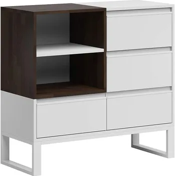 Komoda Komoda, vysoká, bílá - Bílá