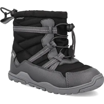 Dívčí zimní obuv Barefoot dětské sněhule Xero shoes - Alpine Pull-on Kids Black černé Velikost: 24