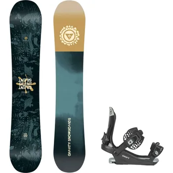Snowboard Gravity snowboards Snowboard komplet Gravity Silent 25/26 + vázání Gravity Drift Velikost: 159 cm, Velikost vázání: M