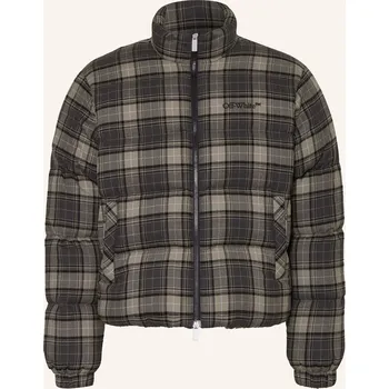 Pánská bunda Off-White Pánská Péřová Bunda, tmavě šedá / šedá, 50