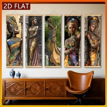 Obraz BAF Soubor pěti obrazů na plátně Afričanka