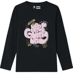 Dívčí tričko černé Wolf & Wolfie S2543B Velikost: 146