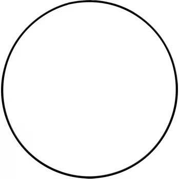 Lapač snů Pro Háčkování Kovový kruh černý 25 cm