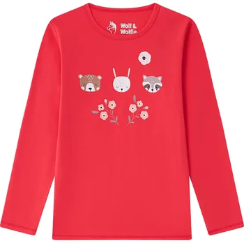 Dívčí tričko Dívčí tričko malinové Wolf & Wolfie S2541A Velikost: 128