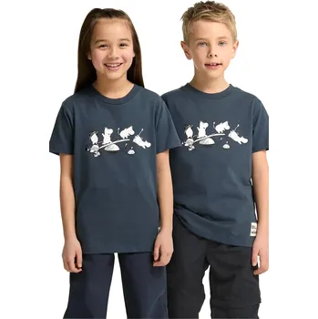 Chlapecké tričko Dětské bavlněné tričko Jack Wolfskin MOOMIN T-SHIRT K tmavomodrá barva, s potiskem, A65461 59X, vel. 92
