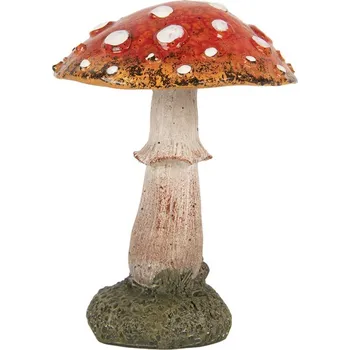 Dekorace figurka houba muchomůrka - Ø 9*12 cm