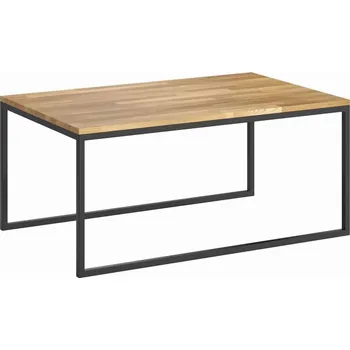 Konferenční stolek Minimalistický moderní konferenční stolek s dřevěnou deskou 100x60cm