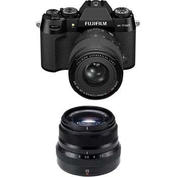 Kompakt s výměnným objektivem FUJIFILM X-T50 / XF16-50mm Kit + XF35mm f/2 AKCE! Barva: Černá