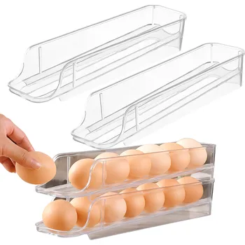 Household Sada 2ks Organizér na vejce do lednice LUNIA Průhledná